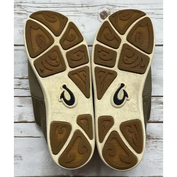 Olukai Men’s Nohea Moku Tan Slip on Shoes - Size 13 - Picture 6 of 6